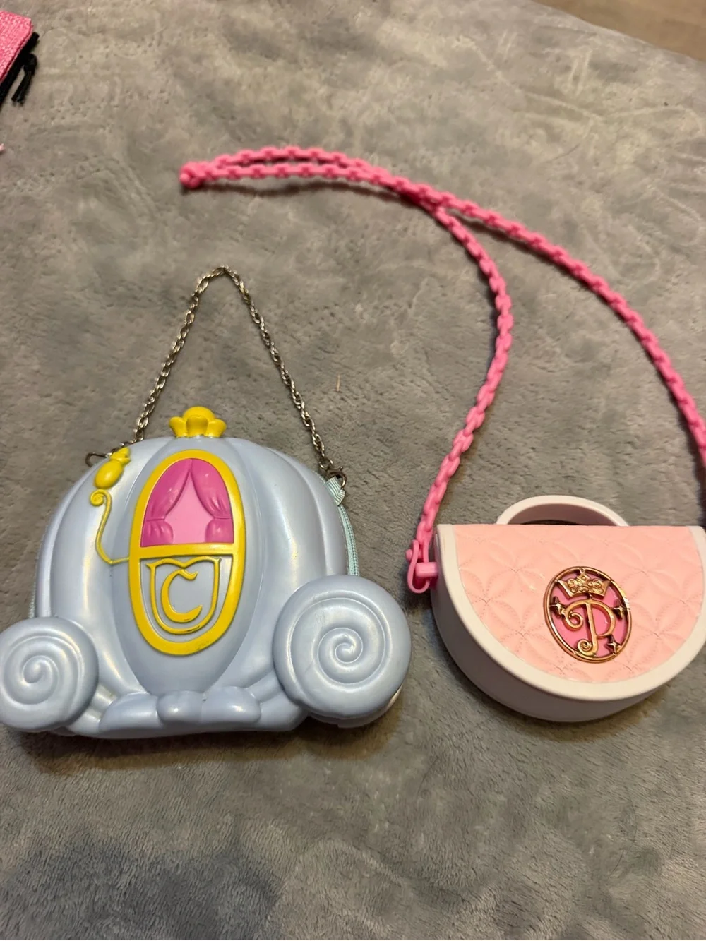 Disney Princess Purse Lot Cinderella Carriage Disney Store Pink Crown